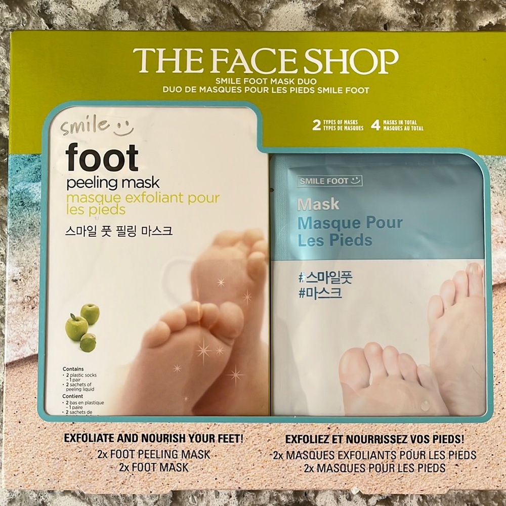 The Face Shop Foot Mask boxed set